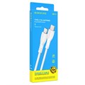 Кабель Borofone BX51, Type-C - Lightning, 2.4 А, 1 м, PVC оплётка, белый 9093523 - фото 16786714