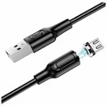 Кабель Borofone BX41, microUSB - USB, магнитный, 2.4 А, 1 м, PVC оплётка, чёрный 9088705 - фото 16786778