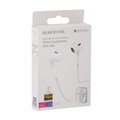 Наушники Borofone BM30 Max Acoustic, вкладыши, микрофон, Lightning, кабель 1.2 м, белые 9088659 - фото 16787024
