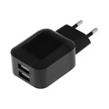 Сетевое зарядное устройство Defender EPA-13, 2 USB, 2.1 А, черное 9218131 - фото 16787079
