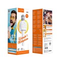Микрофон для караоке Hoco BK5, 5 Вт, 1200 мАч, BT5.0, microSD, USB, коррекция голоса, белый 7686848 - фото 16787182