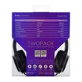 Комплект наушников Hoco W24, проводные, накладные + вакуумные, проводные, фиолетовые 7686867 - фото 16787209