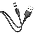 Кабель Hoco X52, Lightning - USB, магнитный разъем, только зарядка, 2.4 А, 1 м, чёрный 7686916 - фото 16787275 Кабель Hoco X52, Lightning - USB, магнитный разъем, только зарядка, 2.4 А, 1 м, чёрный 7686916 - фото 16787275