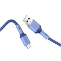 Кабель Hoco X65, microUSB - USB, 2.4 А, 1 м, TPE оплетка, синий 7686939 - фото 16787331