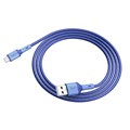 Кабель Hoco X65, microUSB - USB, 2.4 А, 1 м, TPE оплетка, синий 7686939 - фото 16787332