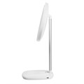 Зеркало Luazon KZ-08, подсветка, настольное, 30 диододов, беспроводная зарядка, лампа, белое 7995416 - фото 16788062