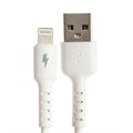 Кабель Exployd EX-K-1384, Lightning - USB, 2.4 А, 2 м, силиконовая оплетка, белый 9393033 - фото 16788264