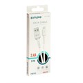 Кабель Exployd EX-K-1384, Lightning - USB, 2.4 А, 2 м, силиконовая оплетка, белый 9393033 - фото 16788266