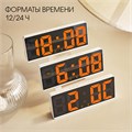 Часы - будильник электронные настольные с термометром, календарем, 15 х 6.3 см, ААА, USB 9197733 - фото 16788291