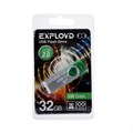 Флешка Exployd 530, 32 Гб, USB2.0, чт до 15 Мб/с, зап до 8 Мб/с, зелёная 9560857 - фото 16789143