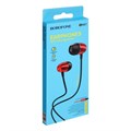 Наушники Borofone BM57 Platinum, вакуумные, микрофон, Jack 3.5 мм, кабель 1.2 м, красные 9088677 - фото 16790173