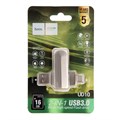 Флешка OTG Hoco UD10 Wise, 16 Гб, USB3.0, USB/Type-C, чт до 120 Мб/с, зап до 30 Мб/с, металл 9326076 - фото 16790306