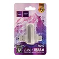 Флешка OTG Hoco UD10 Wise, 32 Гб, USB3.0, USB/Type-C, чт до 120 Мб/с, зап до 30 Мб/с, металл 9326077 - фото 16790313