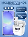 Наушники Borofone BW05 Pure, TWS, вкладыши, Bluetooth 5.1, 30/250 мАч, дисплей, белые 9088692 - фото 16790366
