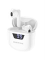 Наушники Borofone BW05 Pure, TWS, вкладыши, Bluetooth 5.1, 30/250 мАч, дисплей, белые 9088692 - фото 16790369