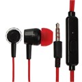 Наушники Krutoff HF-J69, вакуумные, микрофон, 106 дБ, 16 Ом, 3.5 мм, 1 м, красные 9844707 - фото 16790735