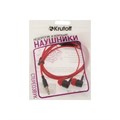 Наушники Krutoff HF-J69, вакуумные, микрофон, 106 дБ, 16 Ом, 3.5 мм, 1 м, красные 9844707 - фото 16790737