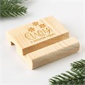 Подставка для телефона «Счастья в новом году», 8 х 8 х 1,5 см. 9735216 - фото 16790812