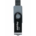 Флешка Smartbuy Twist, 32 Гб, USB 2.0, чт до 25 Мб/с, зап до 15 Мб/с, черная 9864181 - фото 16790828