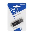Флешка Smartbuy Twist, 32 Гб, USB 2.0, чт до 25 Мб/с, зап до 15 Мб/с, черная 9864181 - фото 16790830
