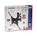 Кронштейн Kromax DIX-24, для ТВ, наклонно-поворотный, 15-55", до 35 кг, 38-140 мм, черный 9904098 - фото 16790987