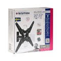 Кронштейн Kromax OPTIMA-413, для ТВ, наклонно-поворотный,20-55", до 30 кг,51-140 мм, черный 9904100 - фото 16790997