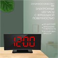 Часы - будильник электронные настольные: термометр, календарь, 17 х 9.5 см, 3ААА, USB 9742336 - фото 16792041