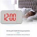 Часы - будильник электронные настольные с проекцией на потолок, календарем, 2ААА, USB 9742339 - фото 16792073