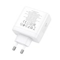Сетевое зарядное устройство Hoco N30, USB/2Type-C, 3 A, белое 9603923 - фото 16792653