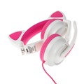 Наушники Qumo Game Cat White, игровые, микрофон, USB+3.5 мм, 2м, бело/розовые 10218896 - фото 16793165