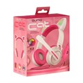 Наушники Qumo Game Cat White, игровые, микрофон, USB+3.5 мм, 2м, бело/розовые 10218896 - фото 16793169