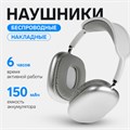 Наушники беспроводные P9 Pro Max, накладные, BT 5.0, микрофон, Jack 3.5 мм, 150 мАч, серые 9940625 - фото 16794005