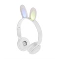 Наушники беспроводные Y08R, накладные, детские, BT 5.1, подсветка, 400 мАч, белые 9940627 - фото 16794031