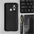 Чехол BoraSCO матоваый для Xiaomi Redmi 12C, черный 10328188 - фото 16794891
