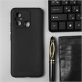 Чехол BoraSCO матоваый для Xiaomi Redmi 12C, черный 10328188 - фото 16794892