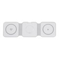 Беспроводное зарядное устройство 3 в 1 A07, 15 W, поддержка MagSafe, складная, белая 9940217 - фото 16795444