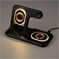 Беспроводное зарядное устройство 3 в 1 Y36, 15 W, складная, подсветка, USB, Type-C, чёрная 9940221 - фото 16795465