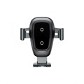 Держатель для смартфона в авто Baseus, 4-6.5", 2 А, автозахват, беспроводная зарядка, черный 9495655 - фото 16795577