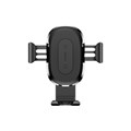 Держатель для смартфона в авто Baseus в воздуховод, беспроводная зарядка, 2 А, 10W, чёрное 9629294 - фото 16795603