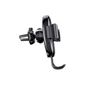 Держатель для смартфона в авто Baseus в воздуховод, беспроводная зарядка, 2 А, 10W, чёрное 9629294 - фото 16795610