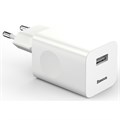 Зарядное устройство Baseus BX02 Quick Charger USB, 3A, 24W, белый 9900670 - фото 16795763