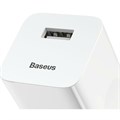 Зарядное устройство Baseus BX02 Quick Charger USB, 3A, 24W, белый 9900670 - фото 16795766