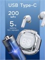 Наушники беспроводные Air39, TWS, вкладыши, BT 5.0, 45/200 мАч, дисплей, прозрачные, белые 9940142 - фото 16796272
