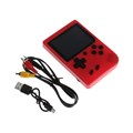 Игровая приставка 400 в 1, AV кабель, 8 бит, красная 9940434 - фото 16796468