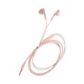 Наушники R-8, проводные, вкладыши, микрофон, 1 м, Jack 3.5 мм, розовые 9940593 - фото 16797133