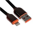 Кабель Lightning - USB, 6 A, оплётка PVC, 1 метр, чёрный 9940239 - фото 16797687