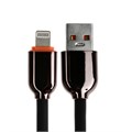 Кабель Lightning - USB, 6 A, оплётка PVC, 1 метр, чёрный 9940239 - фото 16797688