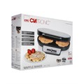 Вафельница электрическая Clatronic WA 3745, 1200 Вт, бельгийские вафли, серебристая 10449646 - фото 16798595