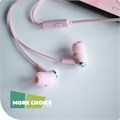 Наушники More Choice G20, микрофон, вакуумные, 95 дБ, 32 Ом, 3.5 мм, 1.1 м, розовые 10463757 - фото 16798764