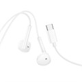 Наушники Hoco M95, проводные, вкладыши, Type-C, 1.2 м, белые 9881900 - фото 16799161